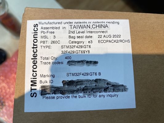 Qualità  STM32F429IGT6  LQFP176  SMDIntegrated Circuits MCU Controller Microcontrol fabbrica