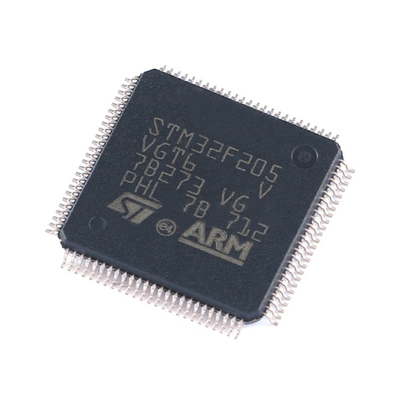 Nel chip programmabile STM32F205VGT6 dei microcontroller di IC MCU 32BIT 1MB dei circuiti integrati di riserva CI dell'ISTANTANEO 100LQFP