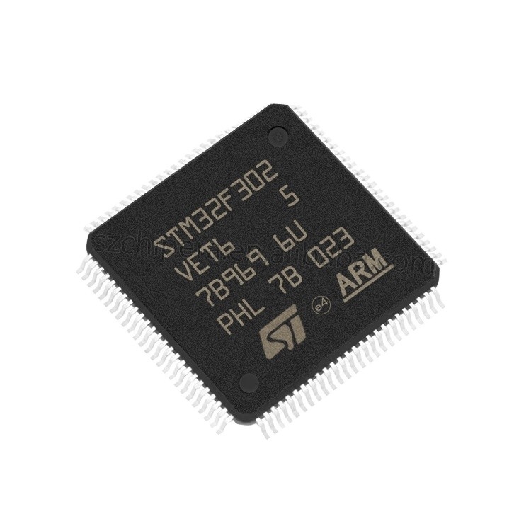 In vassoio istantaneo di riserva STM32F302VET6 dell'ARM Cortex M4 RISC 512KB 2.5V/3.3V 100-Pin LQFP di 32 bit del microcontroller MCU