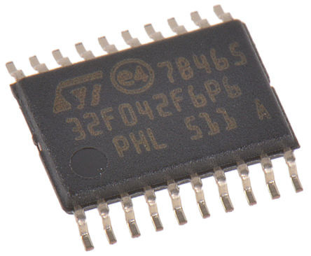 In circuiti integrati ISTANTANEI di riserva STM32F042F6P6 di componente elettronico 20TSSOP di IC MCU 32BIT 32KB dei microcontroller
