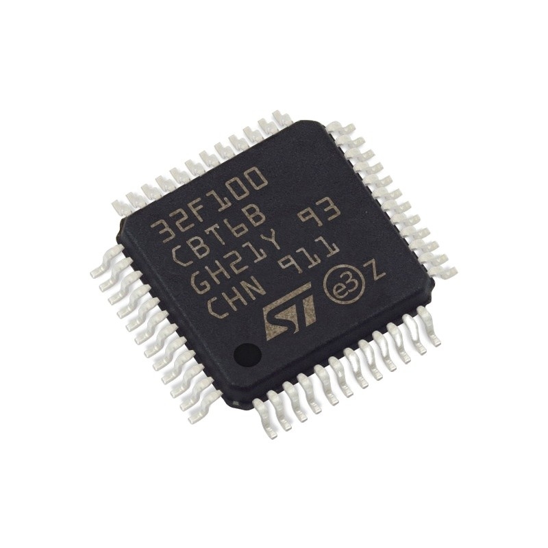 Nel chip di riserva STM32F100CBT6B dei circuiti integrati CI dell'ISTANTANEO 48LQFP di IC MCU 32BIT 128KB dei microcontroller