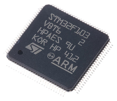 Nel chip programmabile di STM32F103 32 di riserva IC pungente componente elettronico STM32F103VBT6 del microcontroller QFP100 di M3 dell'ARM Cortex