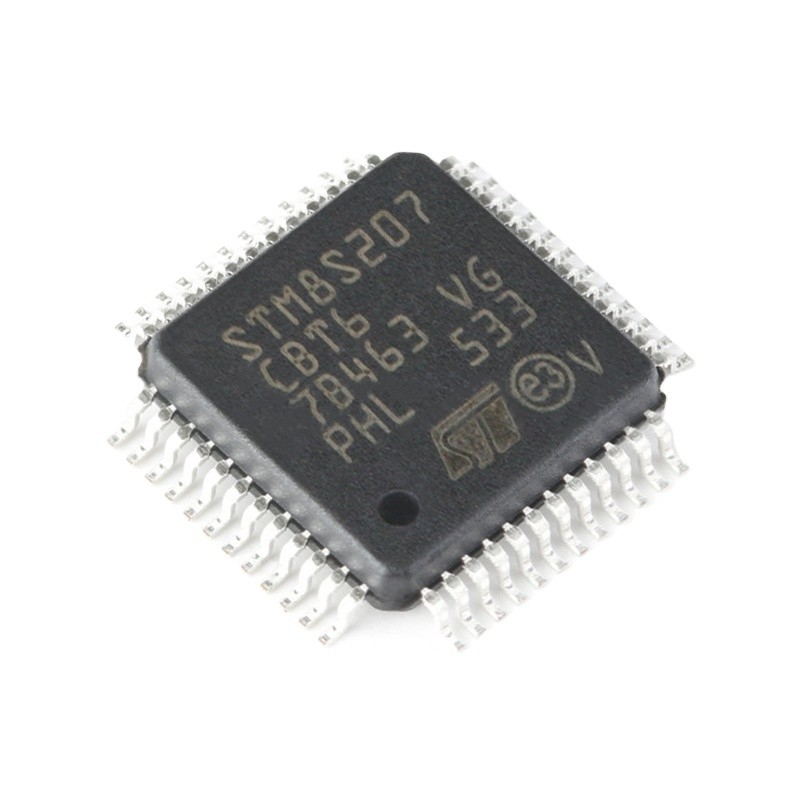In circuiti integrati ISTANTANEI di riserva STM8S207CBT6 di componente elettronico 48LQFP di IC MCU 8BIT 128KB dei microcontroller