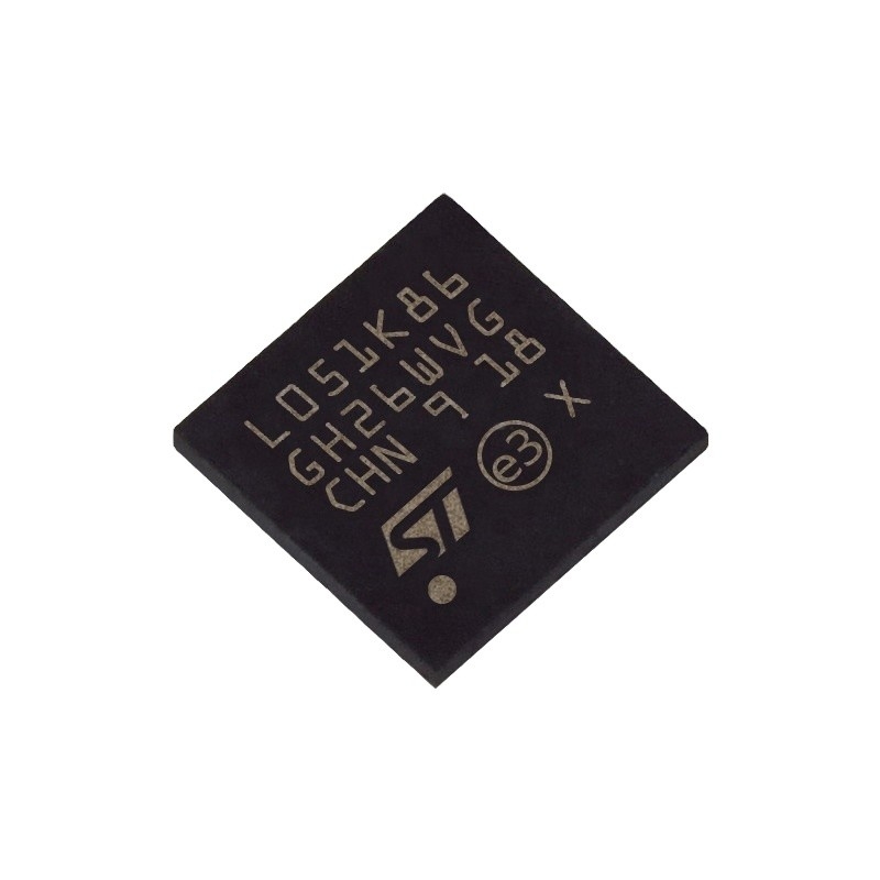 In circuiti integrati ISTANTANEI di riserva STM32L051K8U6 di componente elettronico 32UFQFPN di IC MCU 32BIT 64KB dei microcontroller