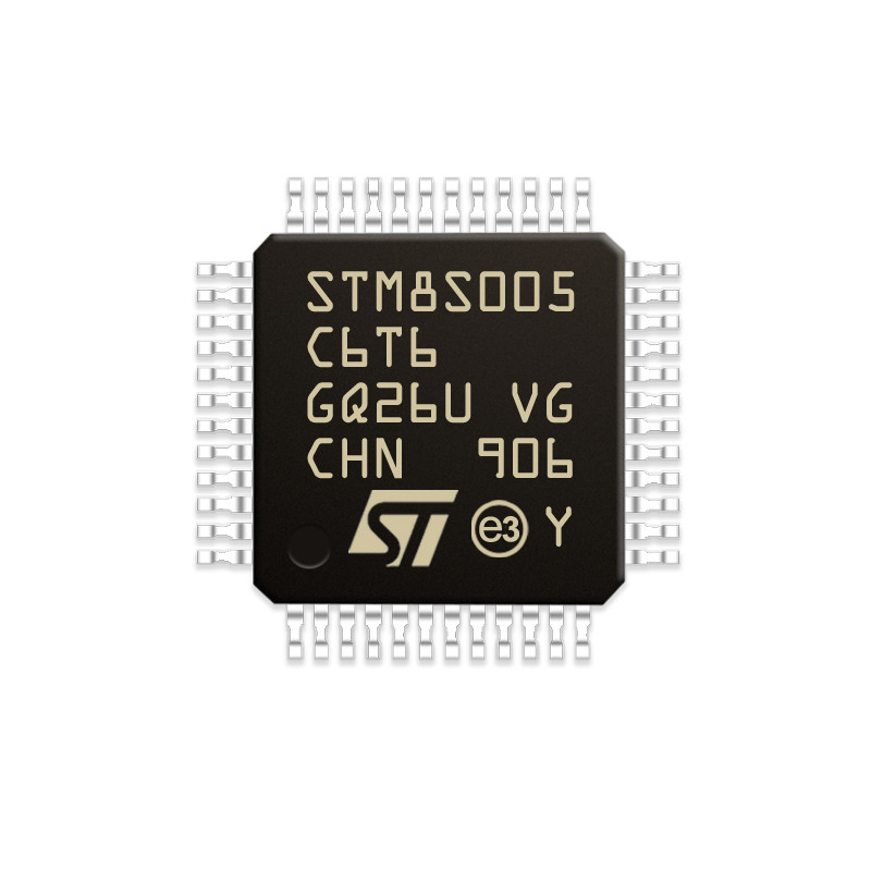 Microcontroller ISTANTANEO IC STM8S005C6T6 di serie di 8 bit 16MHz 32KB 48-LQFP STM di Chuangyunxinyuan STM8S005C6T6 MCU