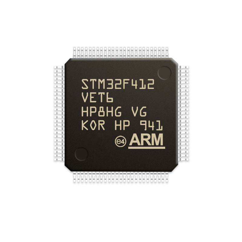 Qualità di Chuangyunxinyuan STM32F412VET6 in microcontroller LQFP100 STM32F412VET6 del circuito integrato MCU di componente elettronico del deposito