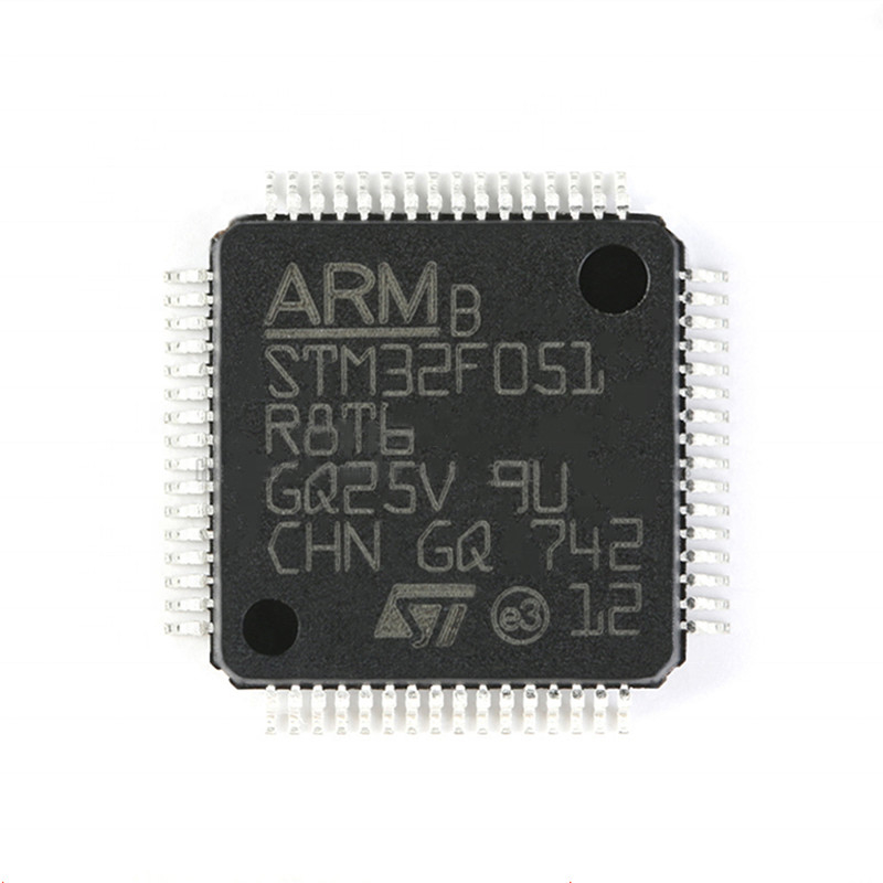 Marca originale dell'ISTANTANEO 64LQFP STM32F STM32F051 STM32F051R8T6 di IC MCU 32BIT 64KB del circuito integrato del microcontroller