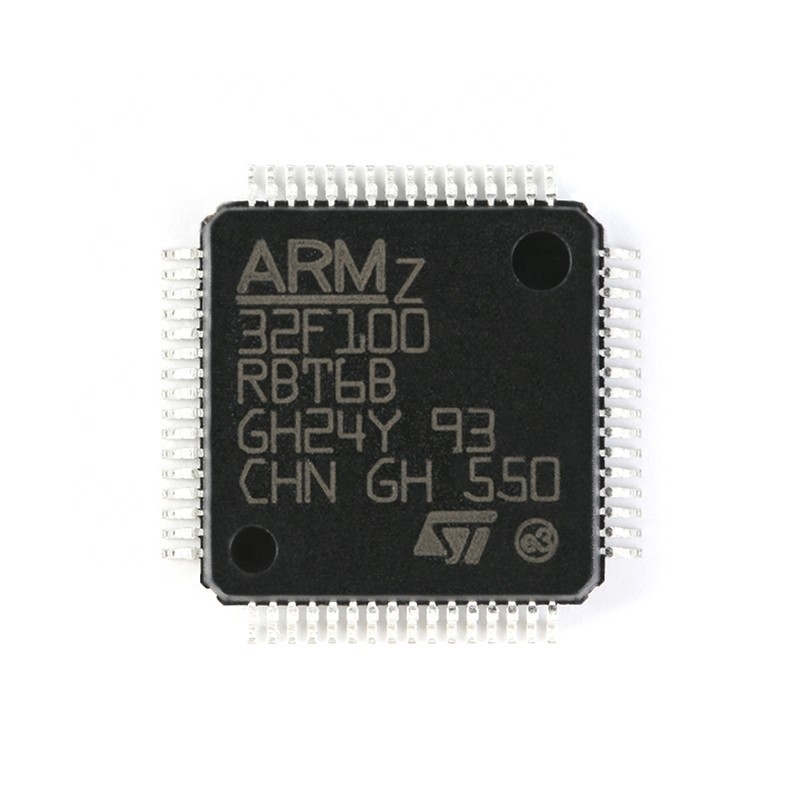 Nuova e di IC MCU 32BIT 128KB elettronica componente ISTANTANEA originale 64LQFP STM32F100RBT6B di Chuangyunxinyuan