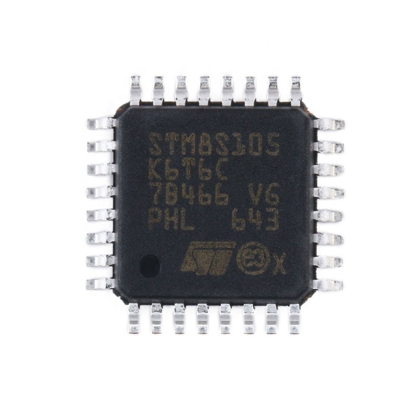 I microcontroller incastonati originali componenti IC di elettronica BOM LQFP32 dei circuiti integrati di Chuangyunxinyuan scheggia STM8S105K6T6C