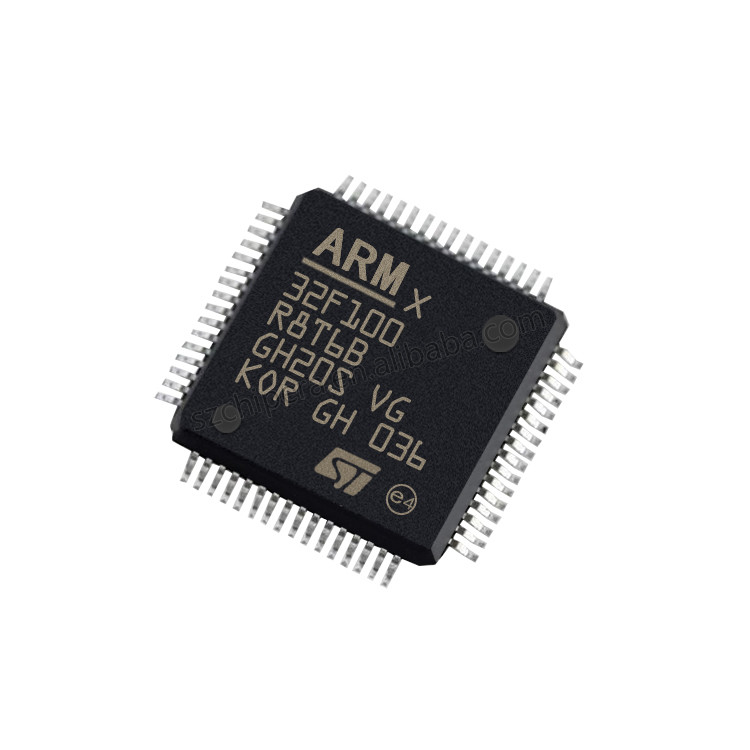 Nuovo e Pin istantaneo di riserva originale STM32F100R8T6B di M3 64 dell'ARM Cortex di STM32F100 RISC 64KB 2.5V 3.3V
