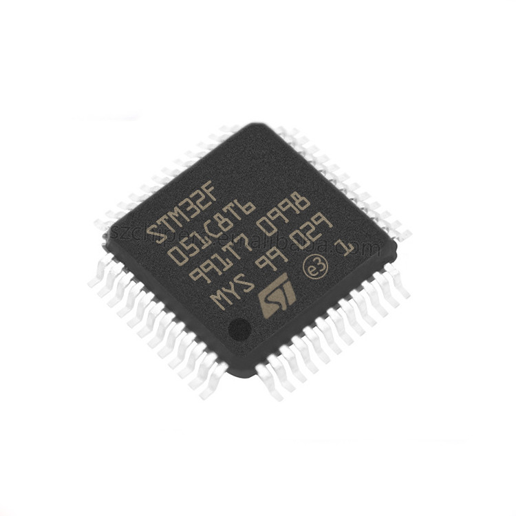 Il componente elettronico STM8S105 MCU ARMA il bit 64K 48 LQFP istantanei STM32F051C8T6 IC dell'ADC DAC 32
