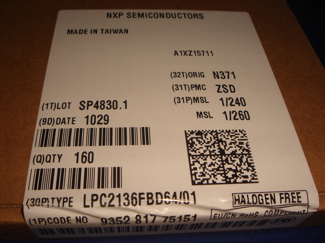 Originale nuovissimo del microcontroller di IC del chip del circuito integrato di LPC2136FBD64 QFP64 inutilizzato