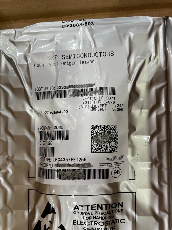 LPC4357FET256    BGA256   Originale nuovissimo del microcontroller di IC del chip del circuito integrato inutilizzato